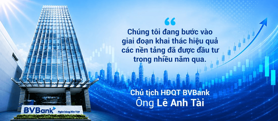 Chủ tịch HĐQT BVBank "Chúng tôi đang bước vào giai đoạn khai thác hiệu quả các nền tảng đã được đầu tư trong nhiều năm qua"