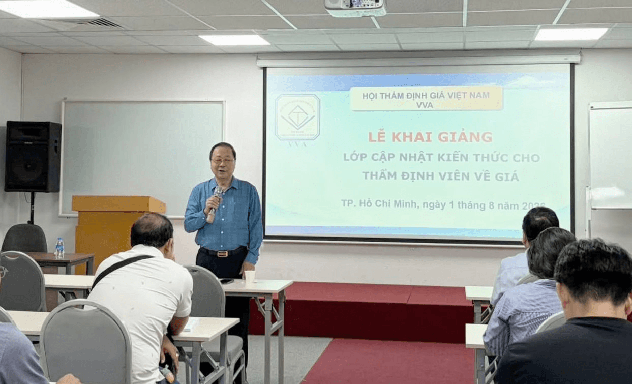 Hội Thẩm định giá Việt Nam khai giảng lớp cập nhật kiến thức CN2026.11 tại TP HCM