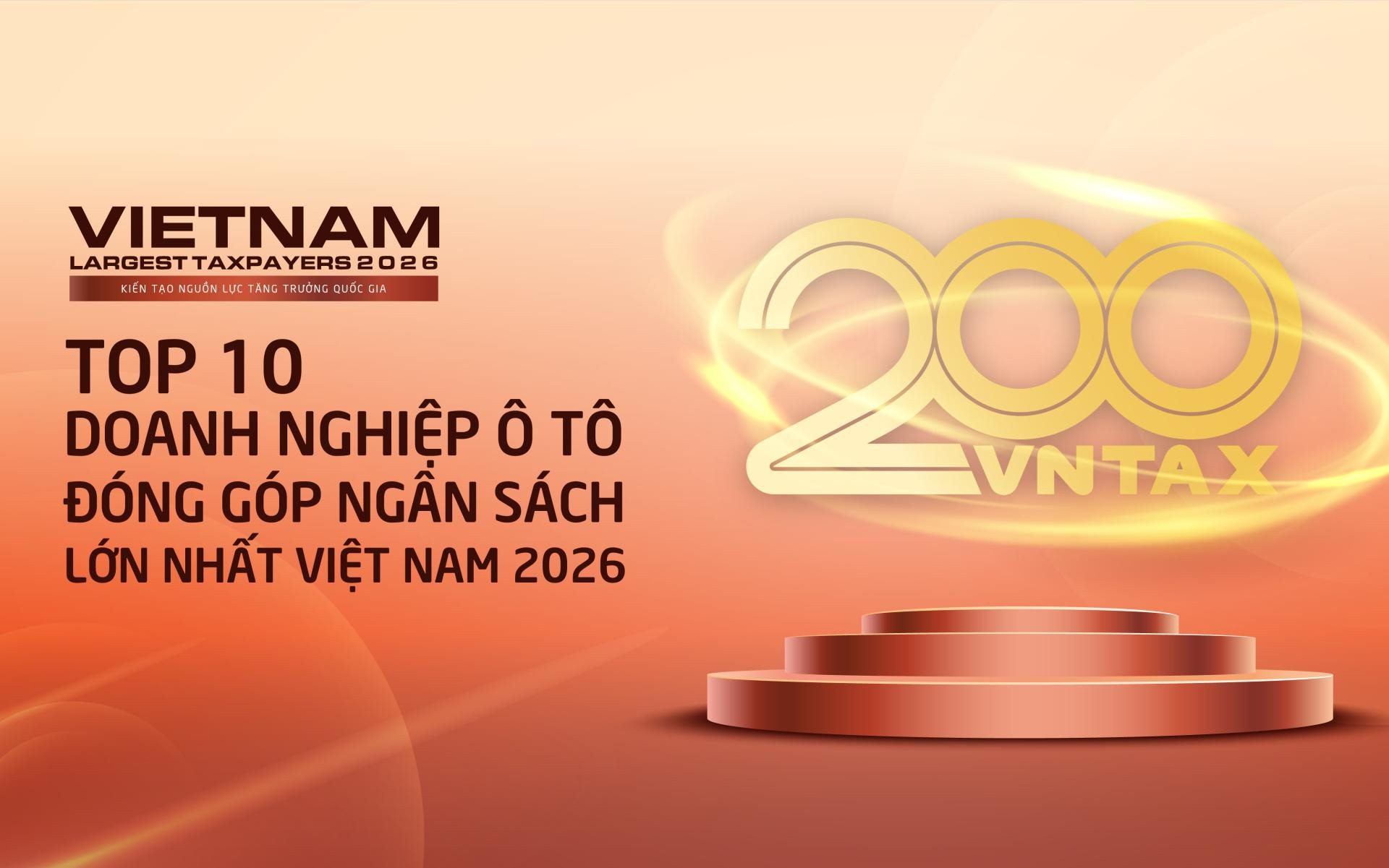 Công bố 10 DN ô tô nộp ngân sách lớn nhất Việt Nam 2026: Ai đã tạo nên gần 94.000 tỷ đồng?