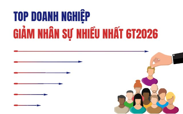 Hơn 6.400 nhân sự rời khỏi báo cáo của 8 ngân hàng, 14 DN đứng đầu đã giảm 21.730 lao động