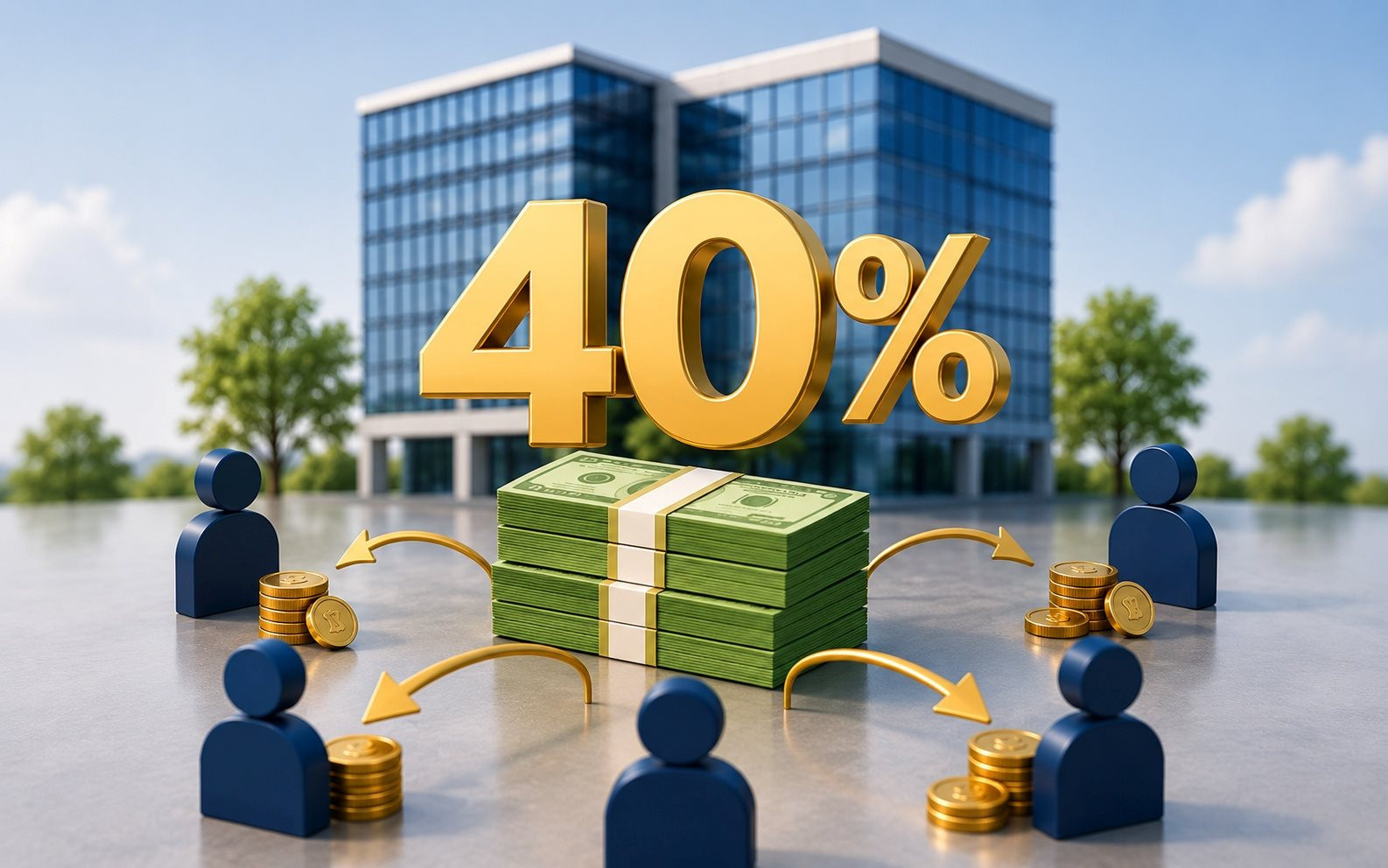 Một công ty chốt ngày trả cổ tức tiền mặt 40%  ngay tuần này