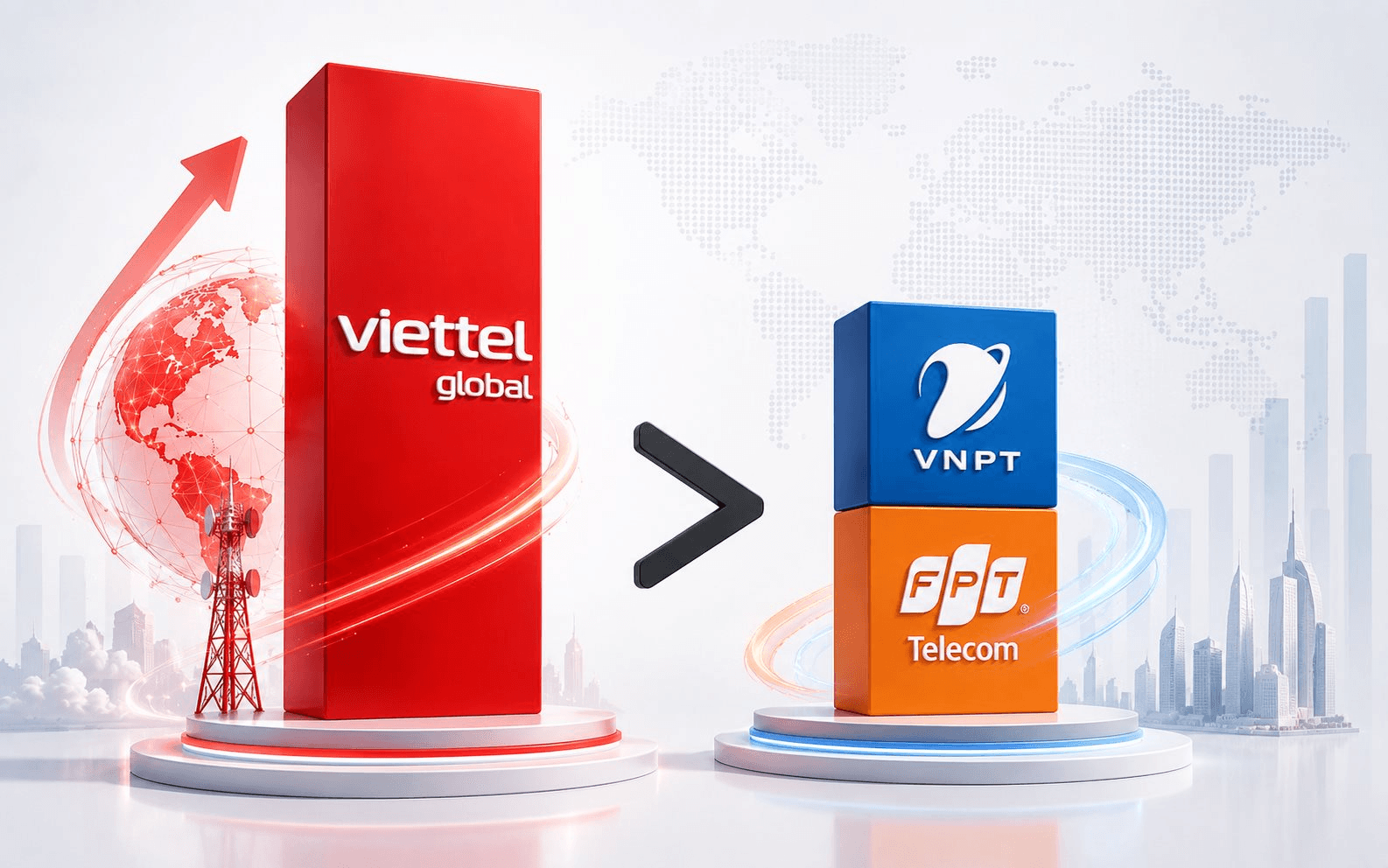 Từng chỉ bằng 14% của VNPT, sau hơn 4 năm, lợi nhuận của Viettel Global lớn hơn cả VNPT và FPT Telecom cộng lại