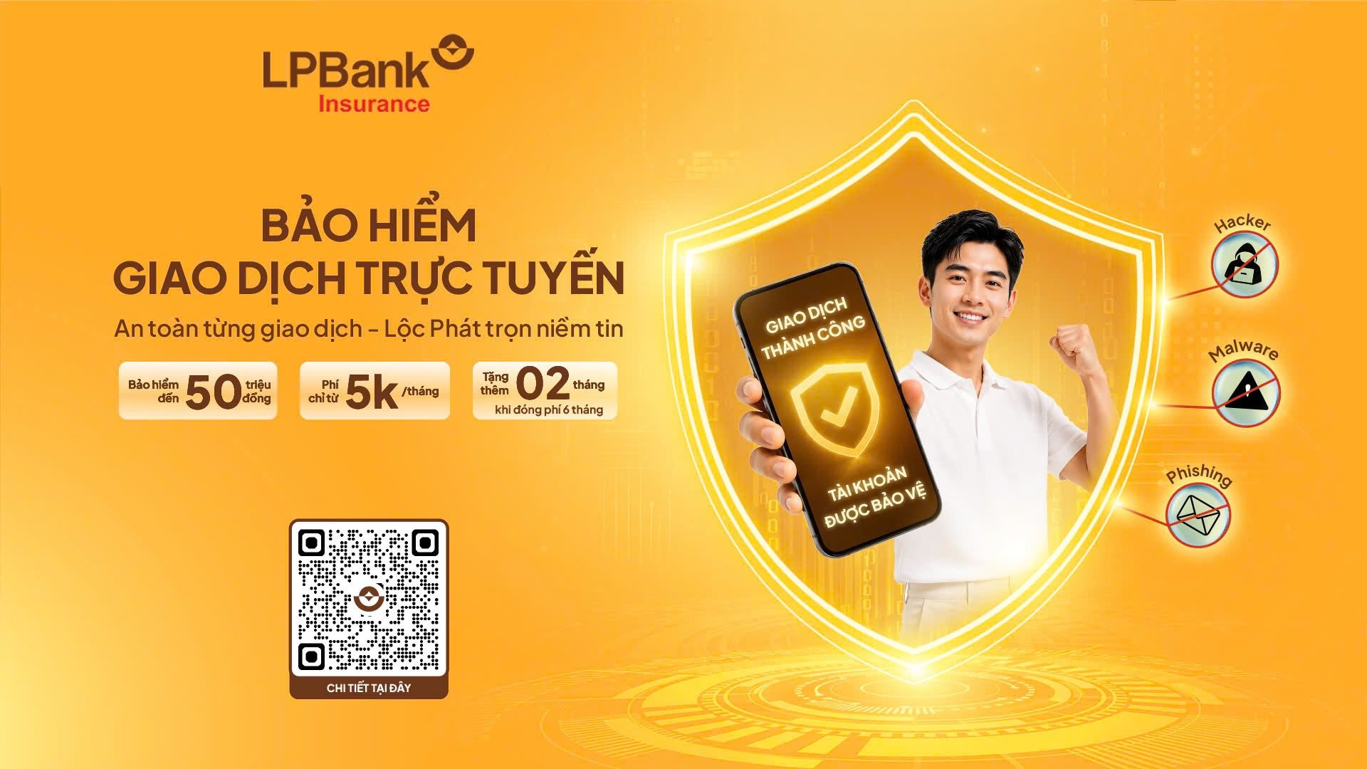 LPBank triển khai Bảo hiểm Giao dịch trực tuyến, tăng cường bảo vệ tài chính khách hàng trước rủi ro lừa đảo số