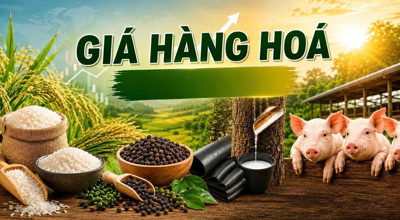 Thị trường hàng hóa 7/8: Heo hơi thủng mốc 60.000 đồng/kg, giá gạo biến động
