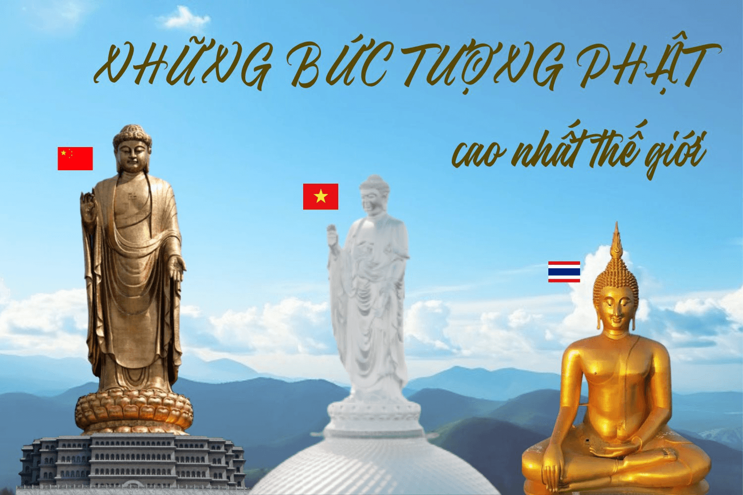 Tượng Đại Nhật Như Lai cao 167,5 m của Sun Group đứng ở đâu trong những tượng Phật cao nhất thế giới?  
