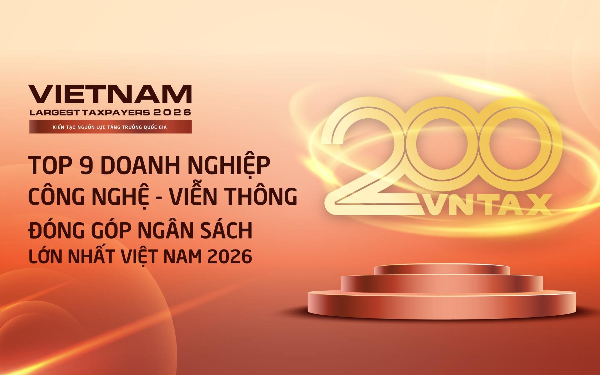 Công bố 9 doanh nghiệp công nghệ - viễn thông nộp ngân sách lớn nhất Việt Nam 2026: Viettel áp đảo, 3 doanh nghiệp nộp trên 10.000 tỷ đồng