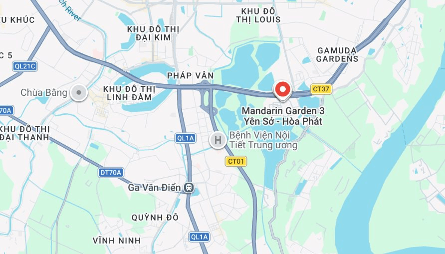 Hòa Phát của ông Trần Đình Long sắp làm dự án 1.000 căn hộ ở ngay gần công viên Yên Sở  với tên gọi Mandarin Garden 3