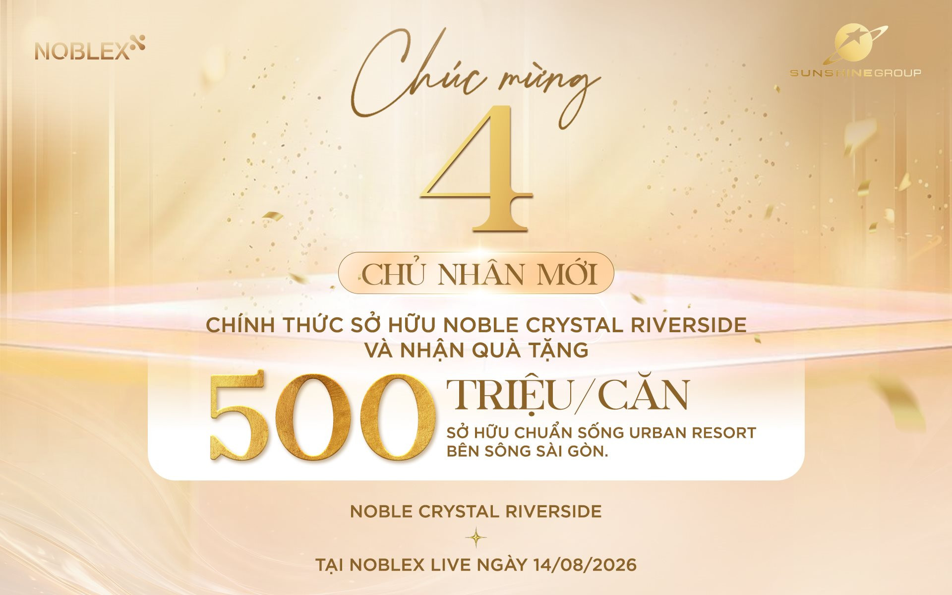 Gần 100% giỏ hàng “chốt deal” trên sóng livestream, quỹ căn đẹp tại Noble Crystal Riverside đang thu hẹp từng ngày