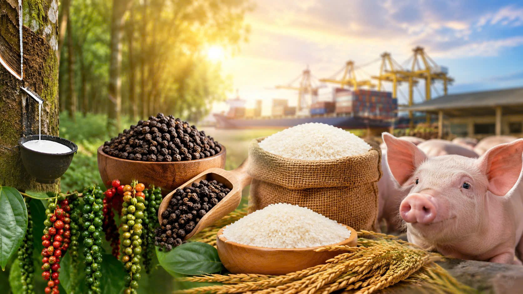 Thị trường hàng hóa 24/8: Heo hơi phục hồi, giá tiêu neo cao