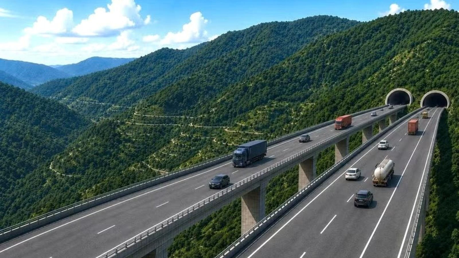 Đoạn cao tốc 27.570 tỷ đồng dài 68km, có 2 hầm xuyên núi cấp đặc biệt và 2 cầu có trụ cao nhất Việt Nam đang triển khai đến đâu?