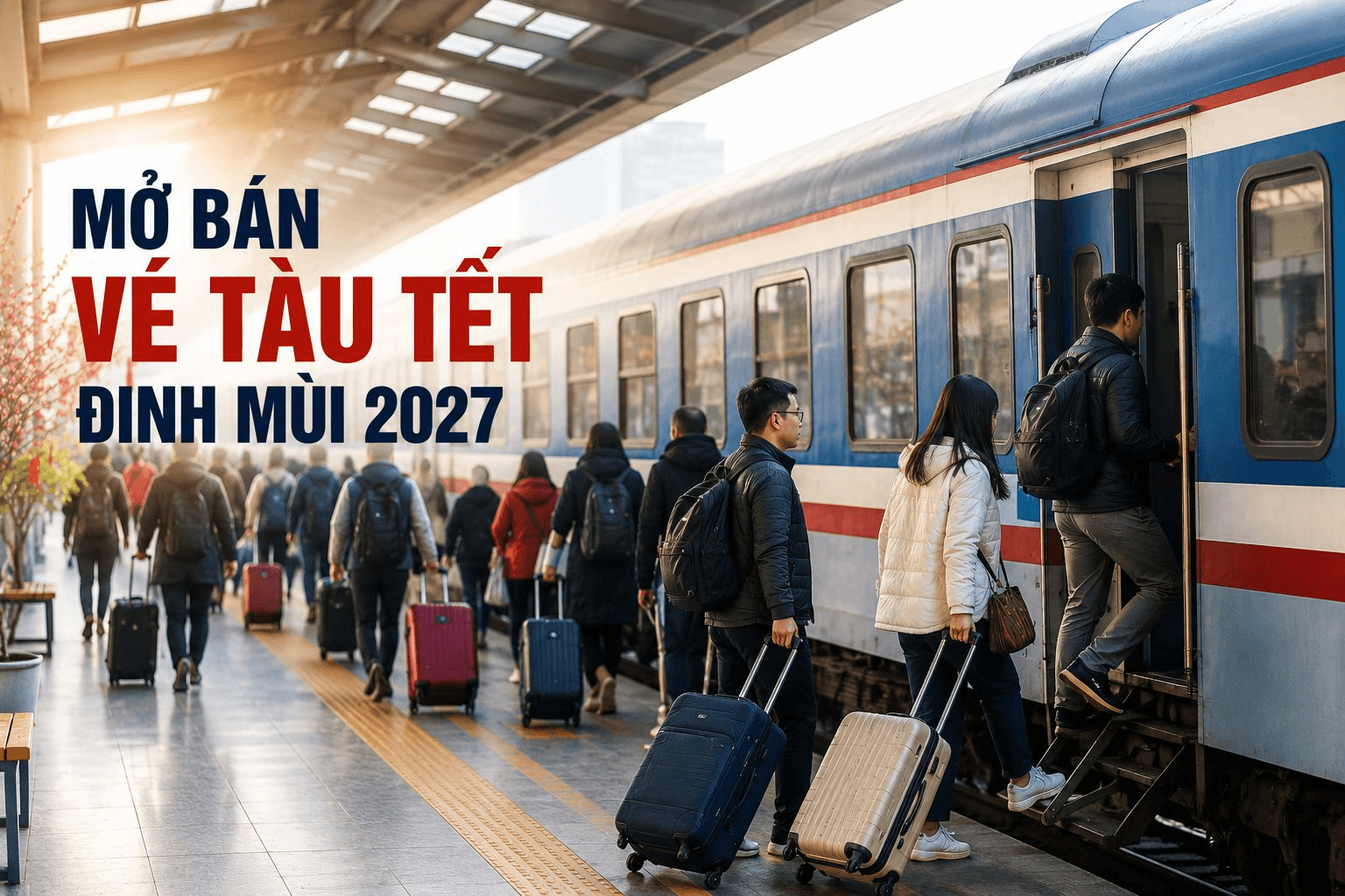 Ngành đường sắt mở bán vé tàu Tết Đinh Mùi 2027

