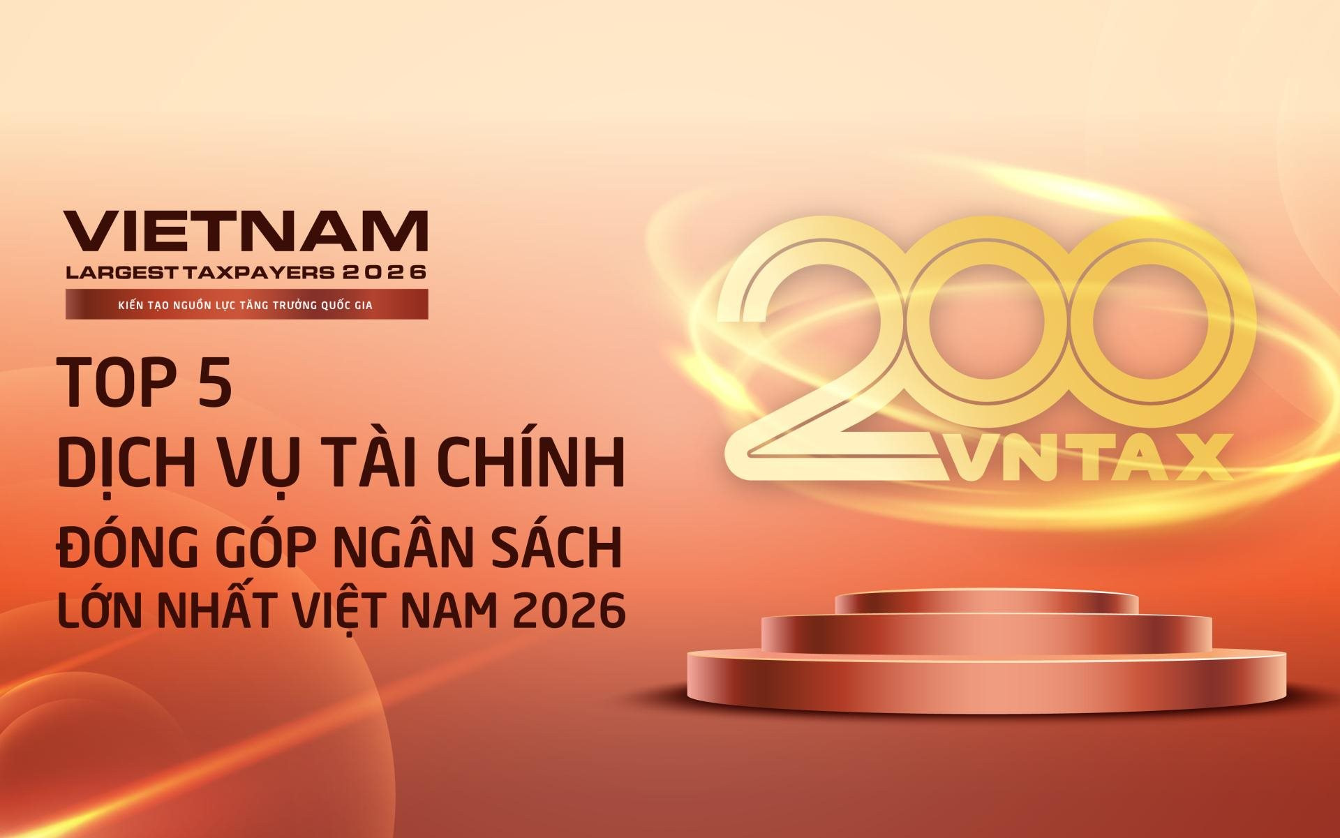 Công bố Top 5 doanh nghiệp dịch vụ tài chính nộp ngân sách lớn nhất Việt Nam 2026: F88 nộp gần 500 tỷ, EVF tăng mạnh nhất nhóm