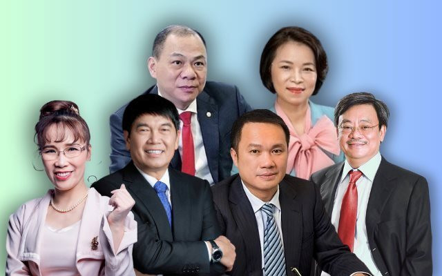 Tài sản vợ chồng tỷ phú Phạm Nhật Vượng chiếm gần 3/4 Top 20 người giàu nhất sàn chứng khoán Việt Nam 