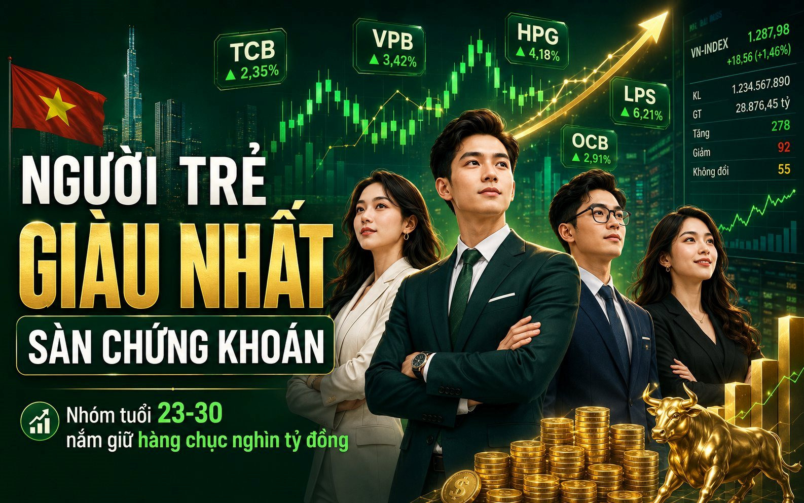5 người Việt Nam chưa quá 25 tuổi đã sở hữu khối tài sản hơn 25.000 tỷ đồng
