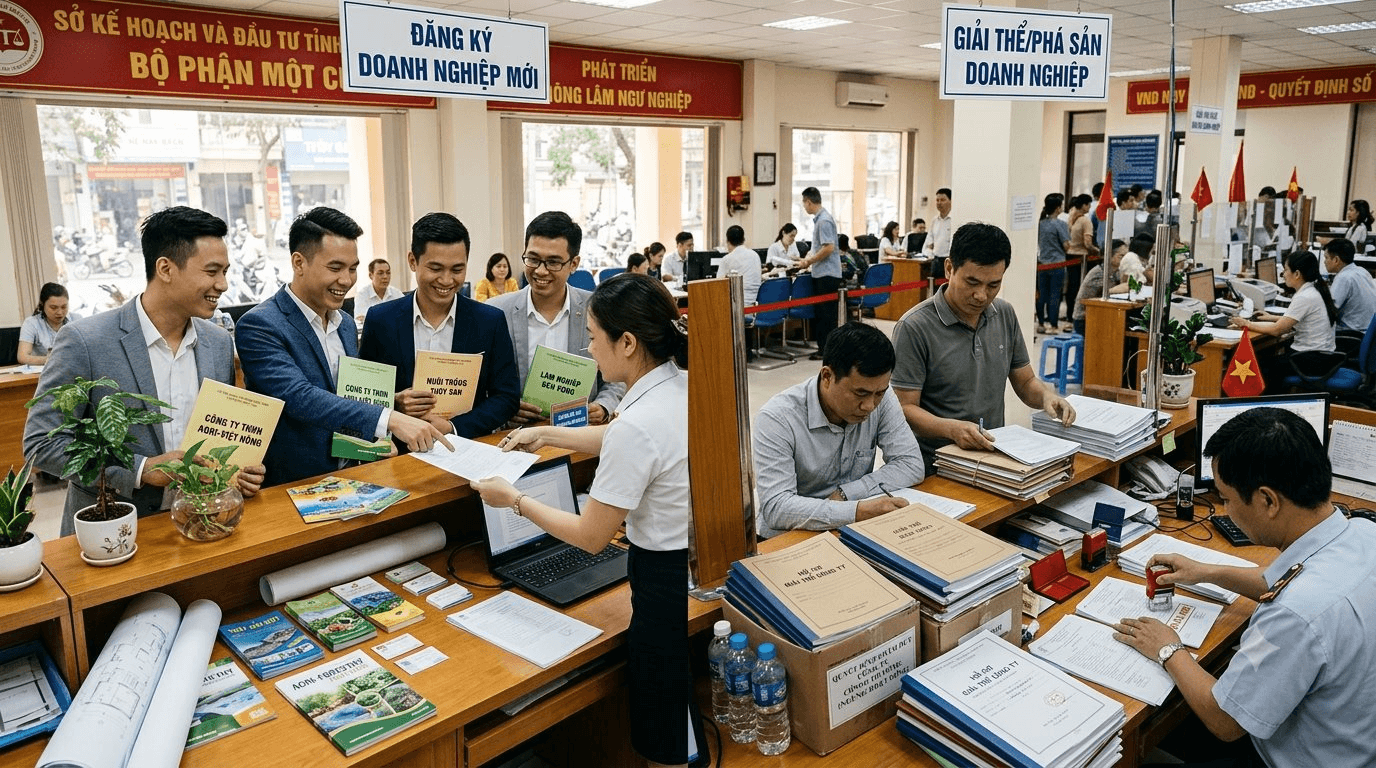 Áp lực thanh lọc thị trường 8/2026: Doanh nghiệp giải thể tăng vọt 125,5%