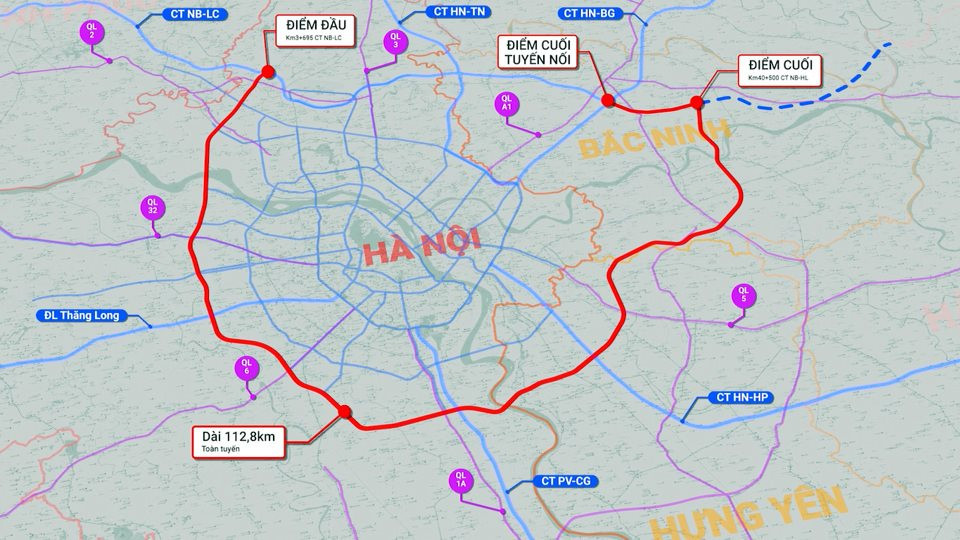 Diễn biến mới tại “siêu dự án” 86.000 tỷ đồng dài hơn 112 km, kết nối Hà Nội với Hưng Yên, Bắc Ninh
