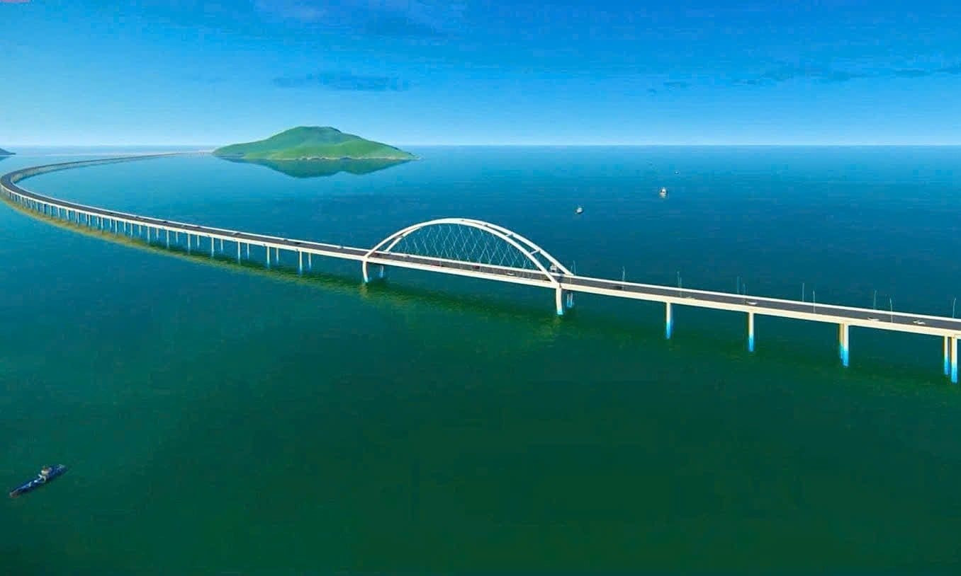 Huy động 1.000 người, 220 máy móc thi công, cây cầu vượt biển hơn 18km dài thứ ba Đông Nam Á của Việt Nam hiện có tiến độ ra sao?