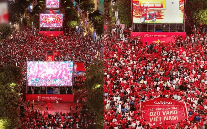 Bia Saigon kết vạn lời cổ vũ thành kỷ lục TIFO Việt Nam