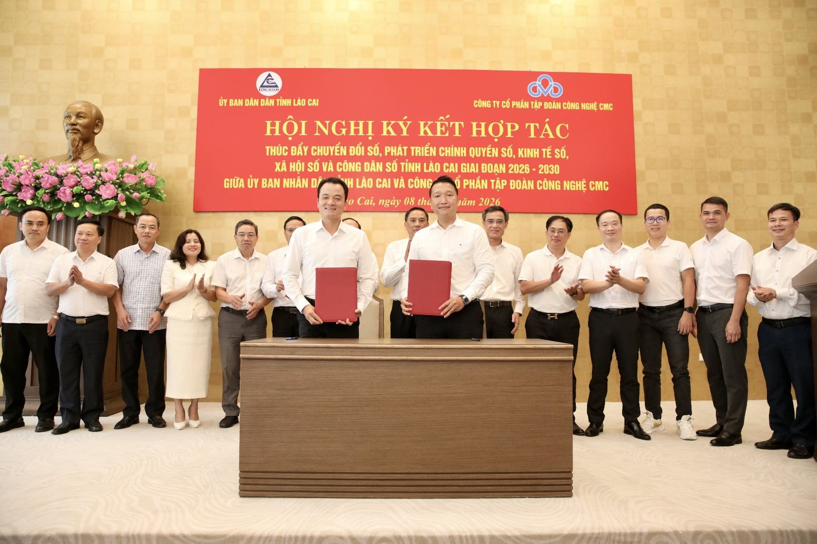 Lào Cai và CMC hợp tác thúc đẩy chuyển đổi số, đưa AI vào thực tiễn phát triển địa phương