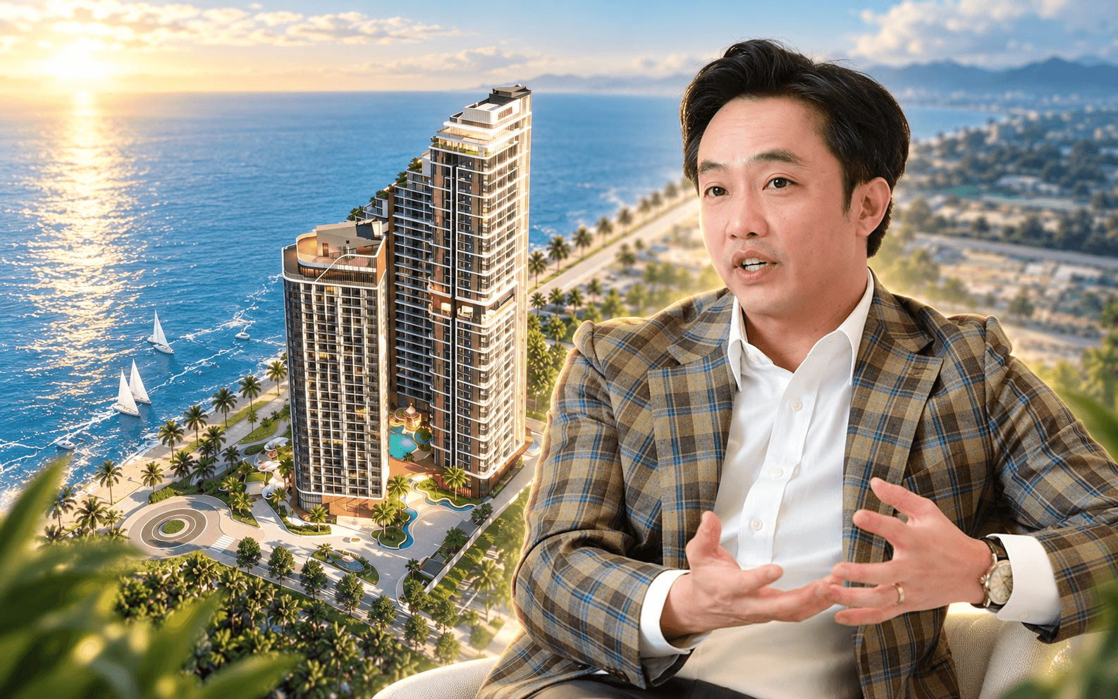 Ông Nguyễn Quốc Cường chuẩn bị cho xây tổ hợp rộng gần 11.900m2 bên bờ biển nổi tiếng nhất Nam Bộ: Rót 1.200 tỷ đồng, có 2 tòa tháp cao tầng thông nhau bằng đường hầm