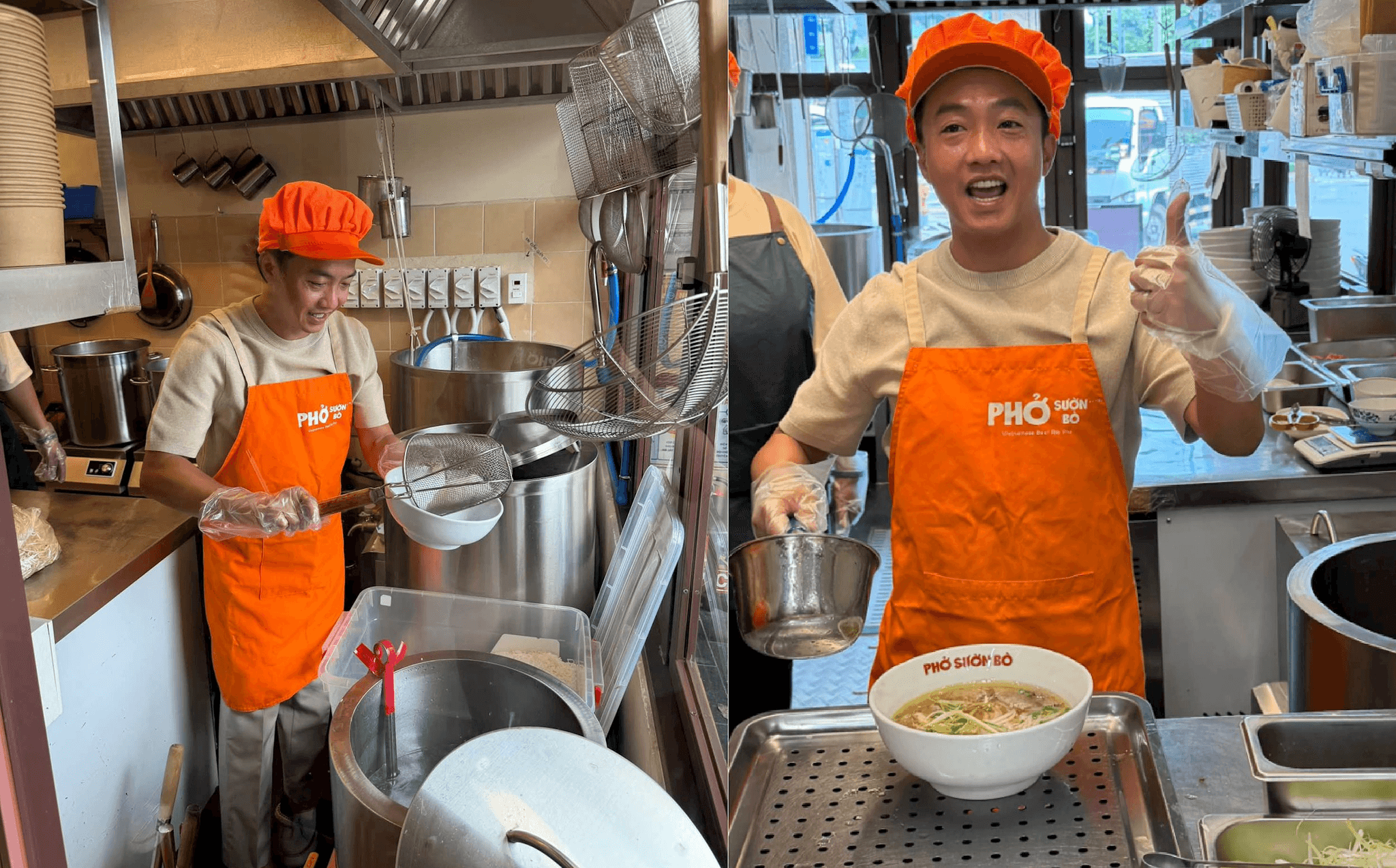Cường Đô La bán thêm phở ở Quận 1, TP HCM