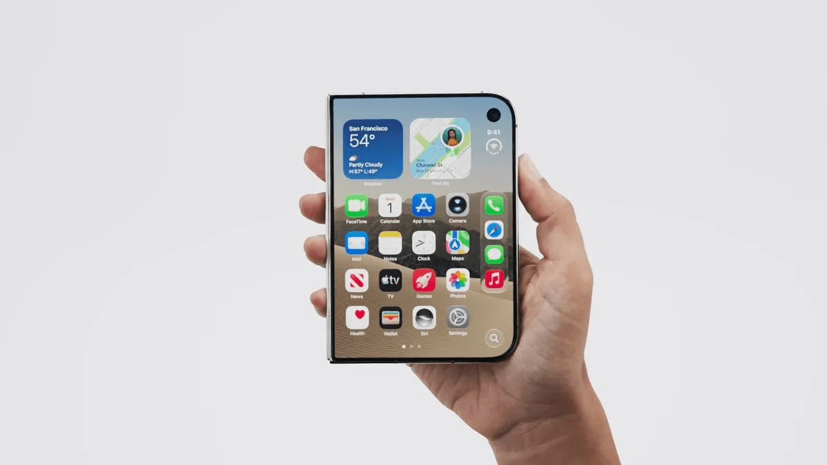 iPhone màn hình gập ra mắt với tên gọi iPhone Duo: Giá 51 triệu, màn hình 7,6 inch, "đẹp không có chỗ chê"