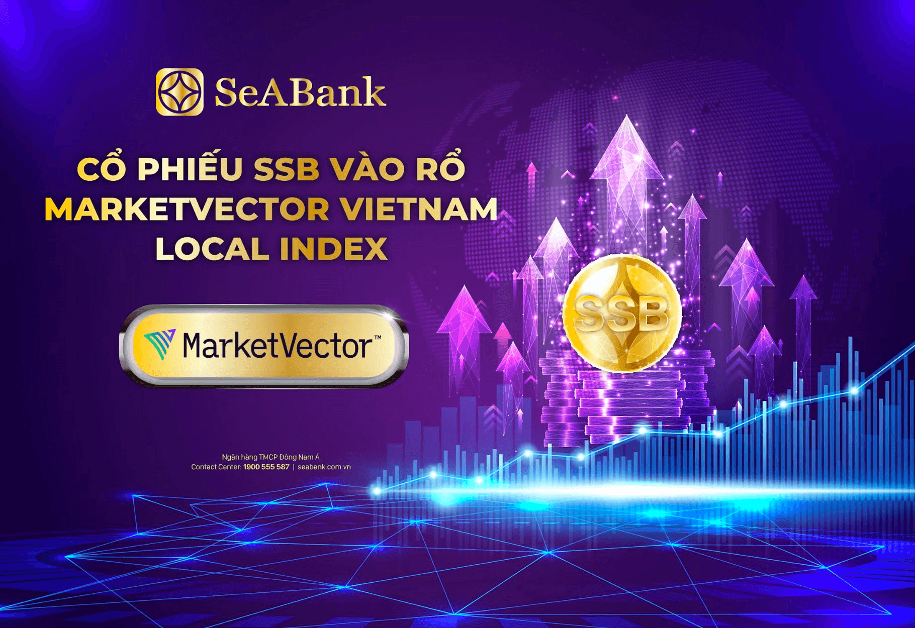 SSB là cổ phiếu duy nhất được thêm vào rổ MarketVector Vietnam Local Index