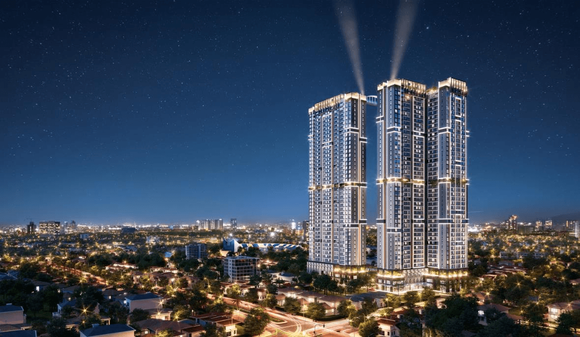 Việt Nam đang sở hữu toà tháp đôi có cầu kính trên không cao nhất cả nước, xác lập kỷ lục ngay ngày khánh thành