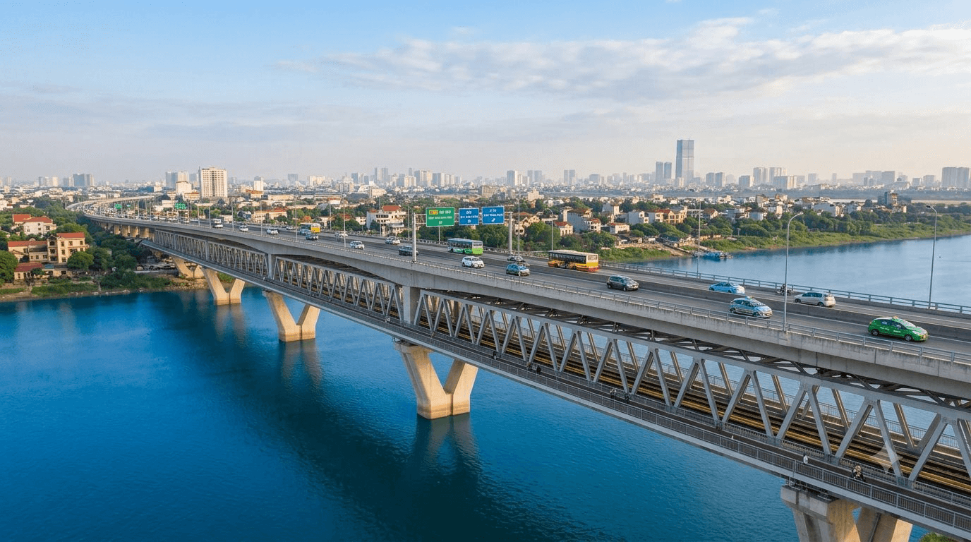 Việt Nam đang nghiên cứu xây dựng cây cầu 2 tầng, dài 1,28km, nằm tại thành phố trực thuộc Trung ương mới thành lập trong tháng này