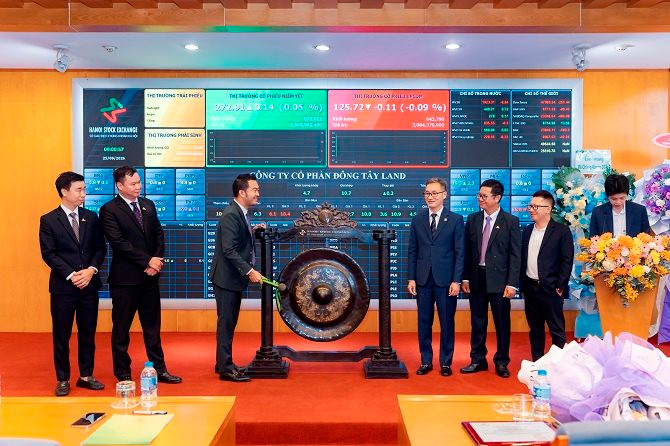 Cổ phiếu DTR của Đông Tây Land chính thức lên UPCoM, tăng gần 10% ngay phiên sáng giao dịch đầu tiên