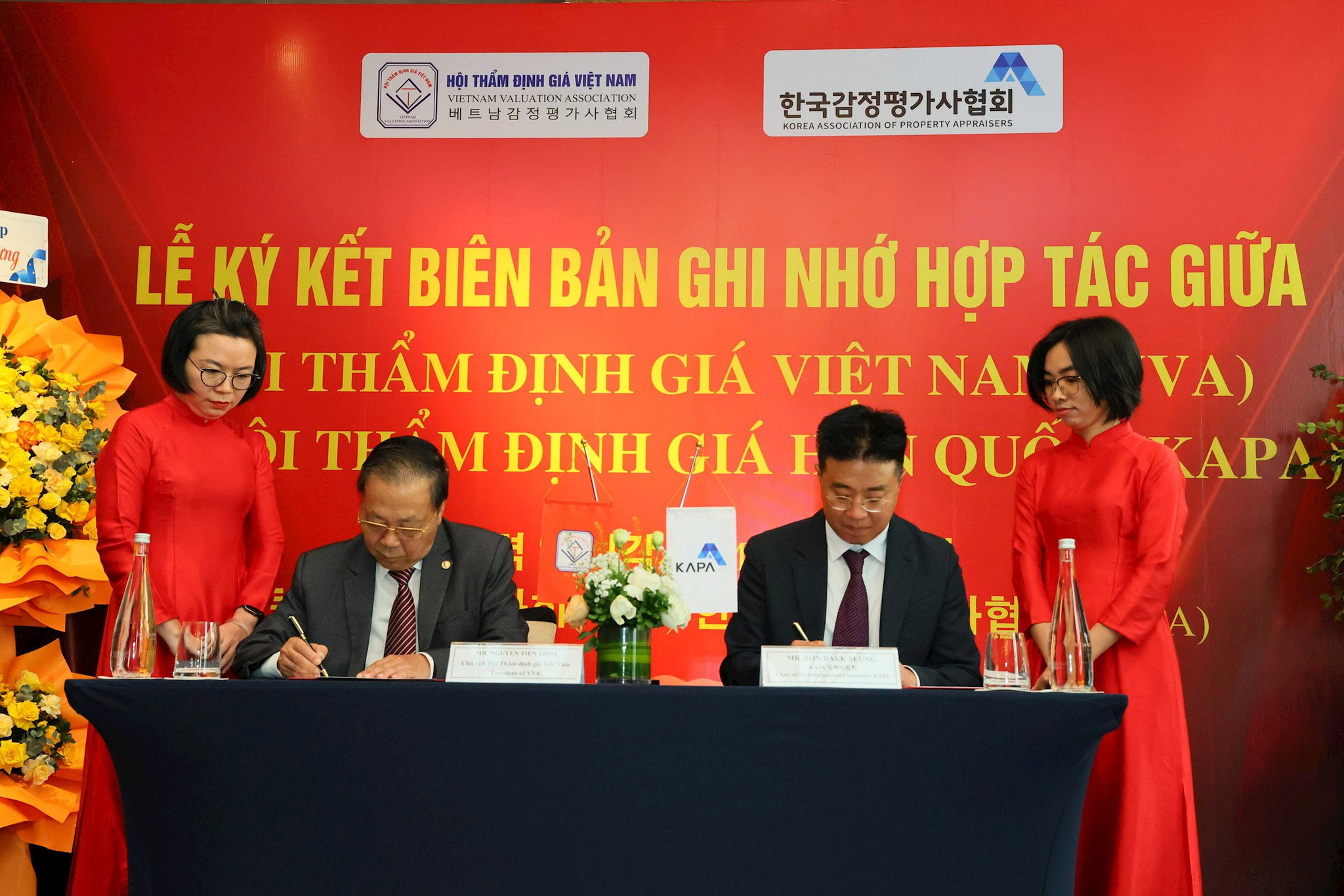Hội Thẩm định giá Việt Nam ký biên bản ghi nhớ hợp tác với Hội Thẩm định giá Hàn Quốc