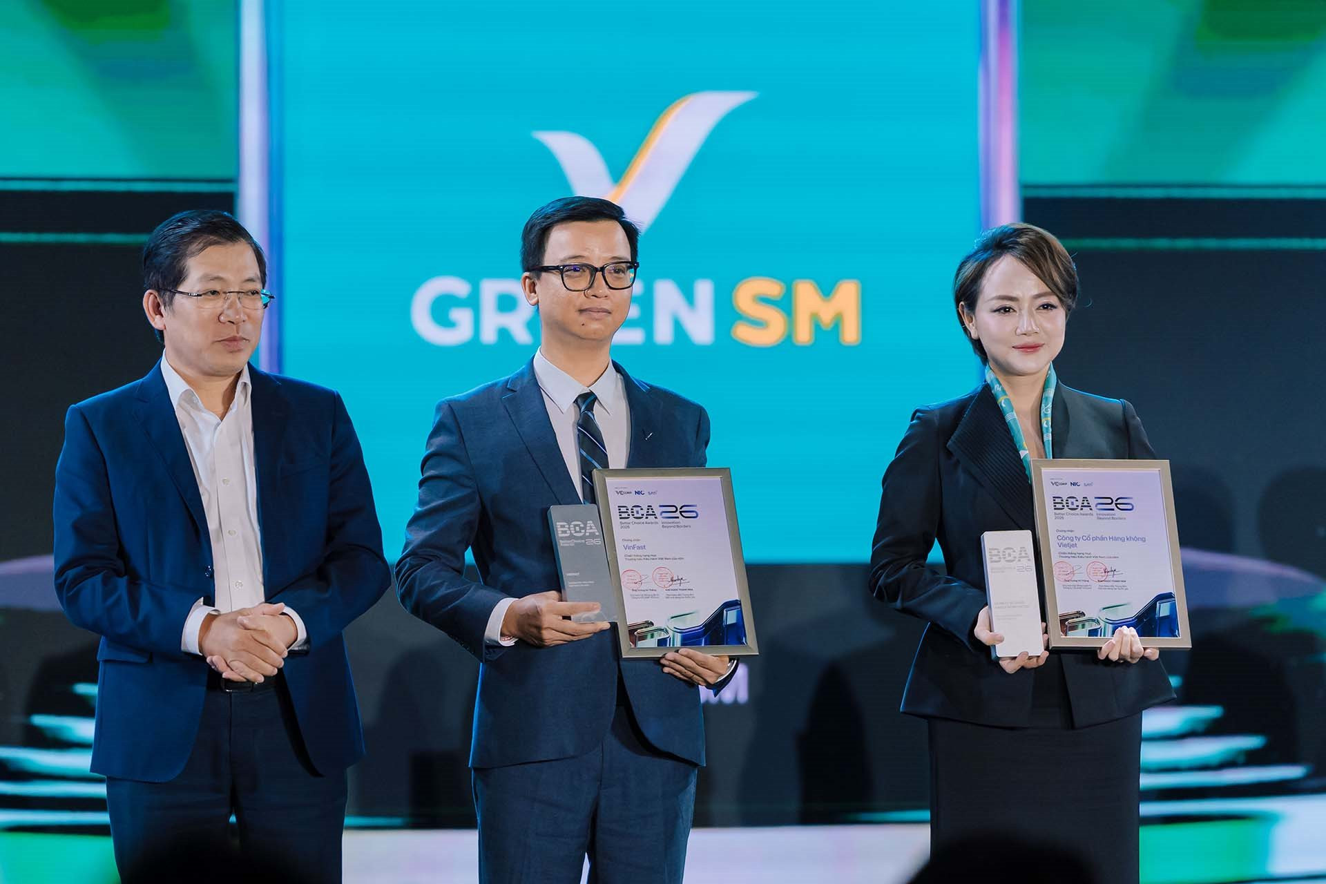VINFAST và GREEN SM được tôn vinh 8 giải thưởng lớn tại Better Choice Awards 2026