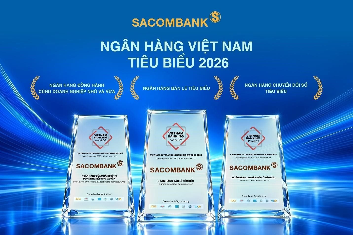 SACOMBANK “lập hat-trick” giải thưởng nhờ năng lực số và sự thấu hiểu khách hàng