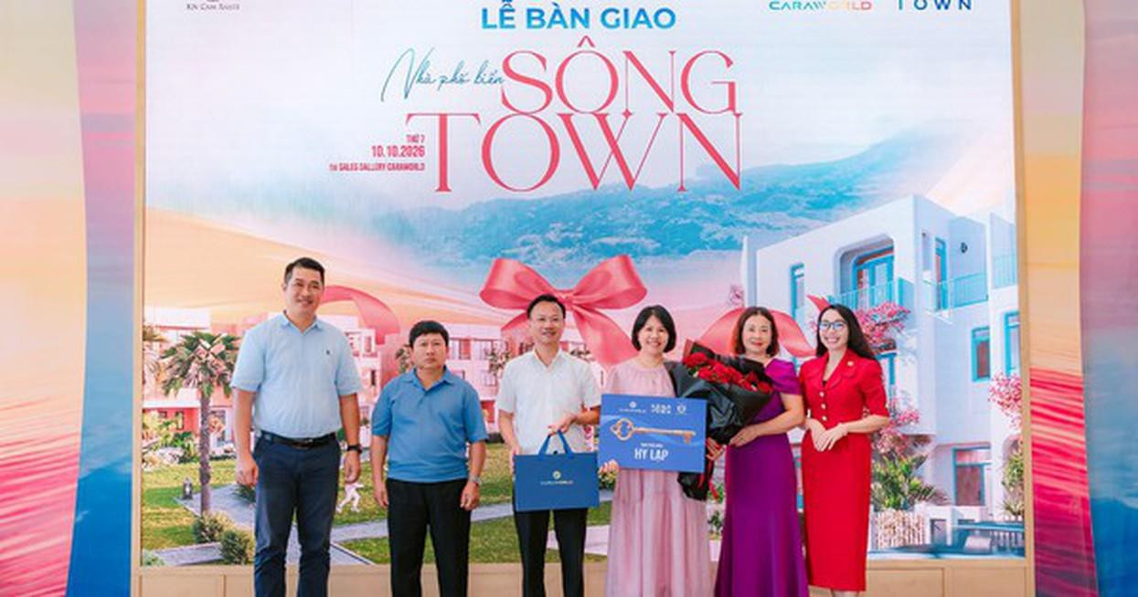 Sông Town bàn giao những căn nhà phố biển đầu tiên, mở ra nhịp sống mới tại CaraWorld
