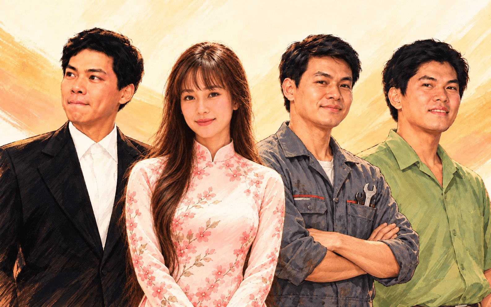 Bức ảnh thời trẻ của tỷ phú Nguyễn Thị Phương Thảo, Phạm Nhật Vượng, Trần Đình Long, Trần Bá Dương kể con đường làm giàu