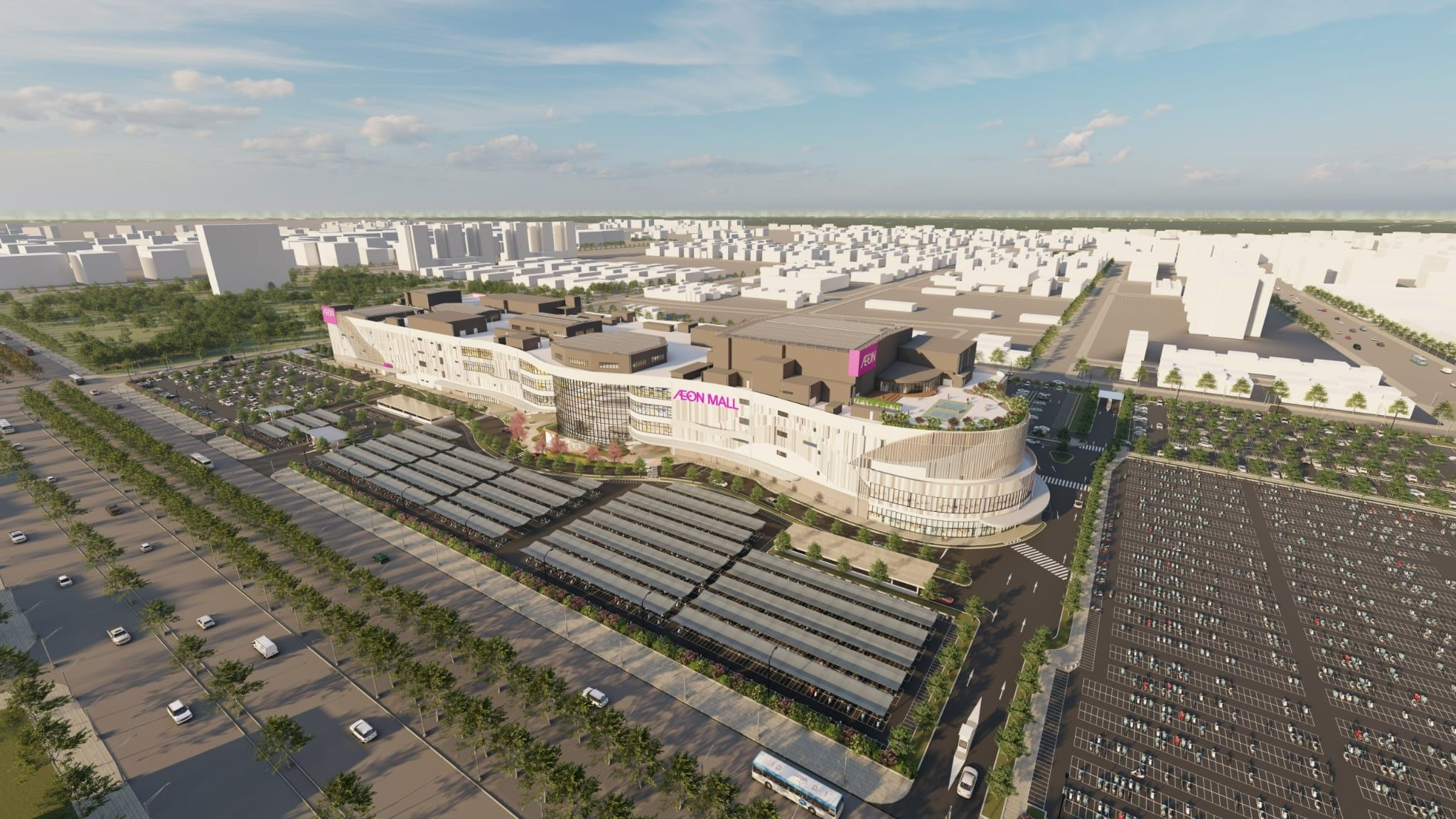 Hôm nay (15/10), AEON chính thức khai trương TTTM thứ 2 trong tháng tại Việt Nam: Rộng 105.000 m2, có tới 5 sân pickleball 