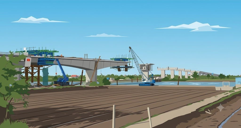 Đường tỉnh 396 kéo dài: Cầu vượt sông Thái Bình chuẩn bị hợp long, mở kỳ vọng kết nối liên vùng