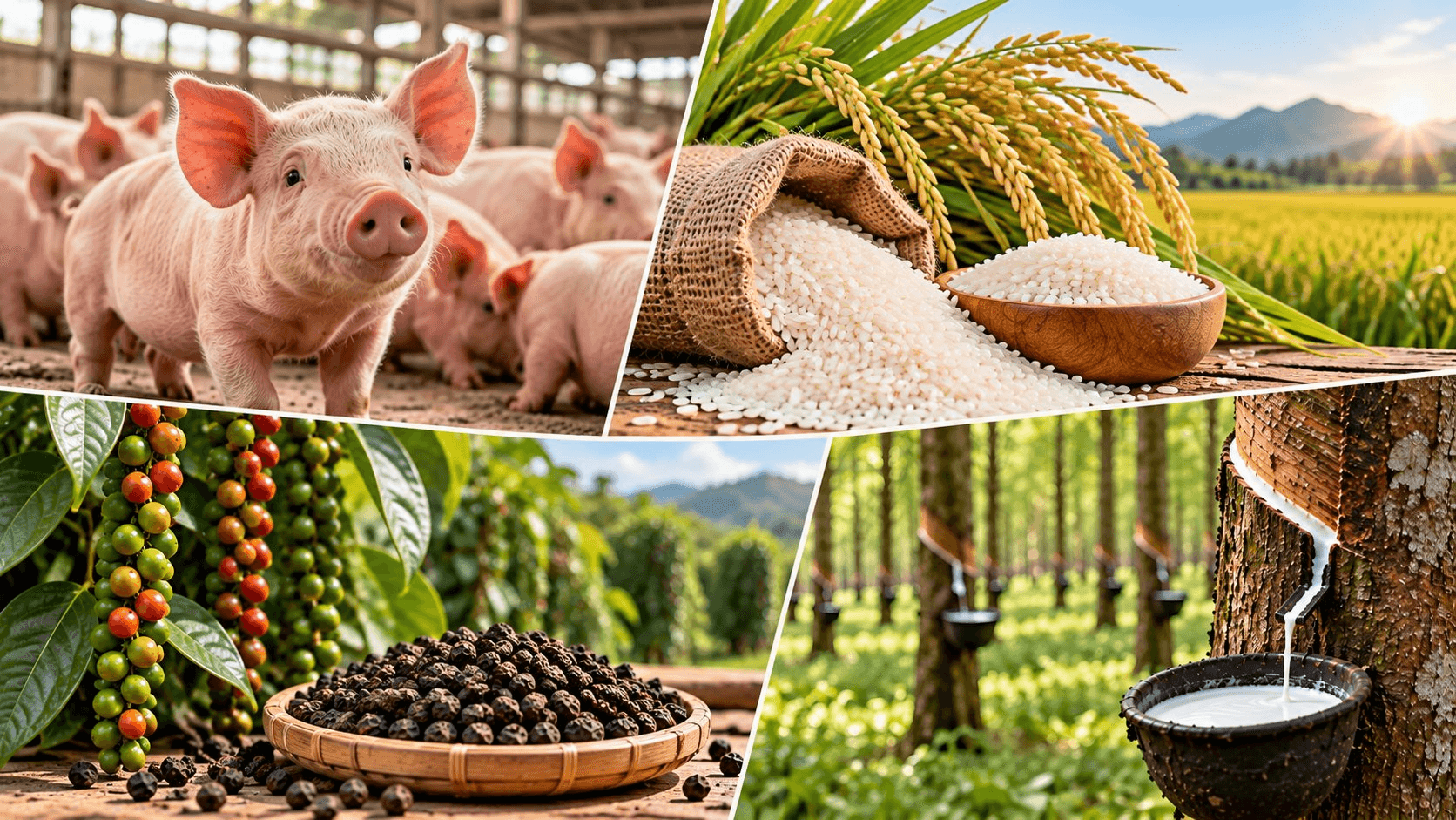 Thị trường hàng hóa ngày 16/10: Cao su thế giới đồng loạt giảm, heo hơi chững đà lao dốc