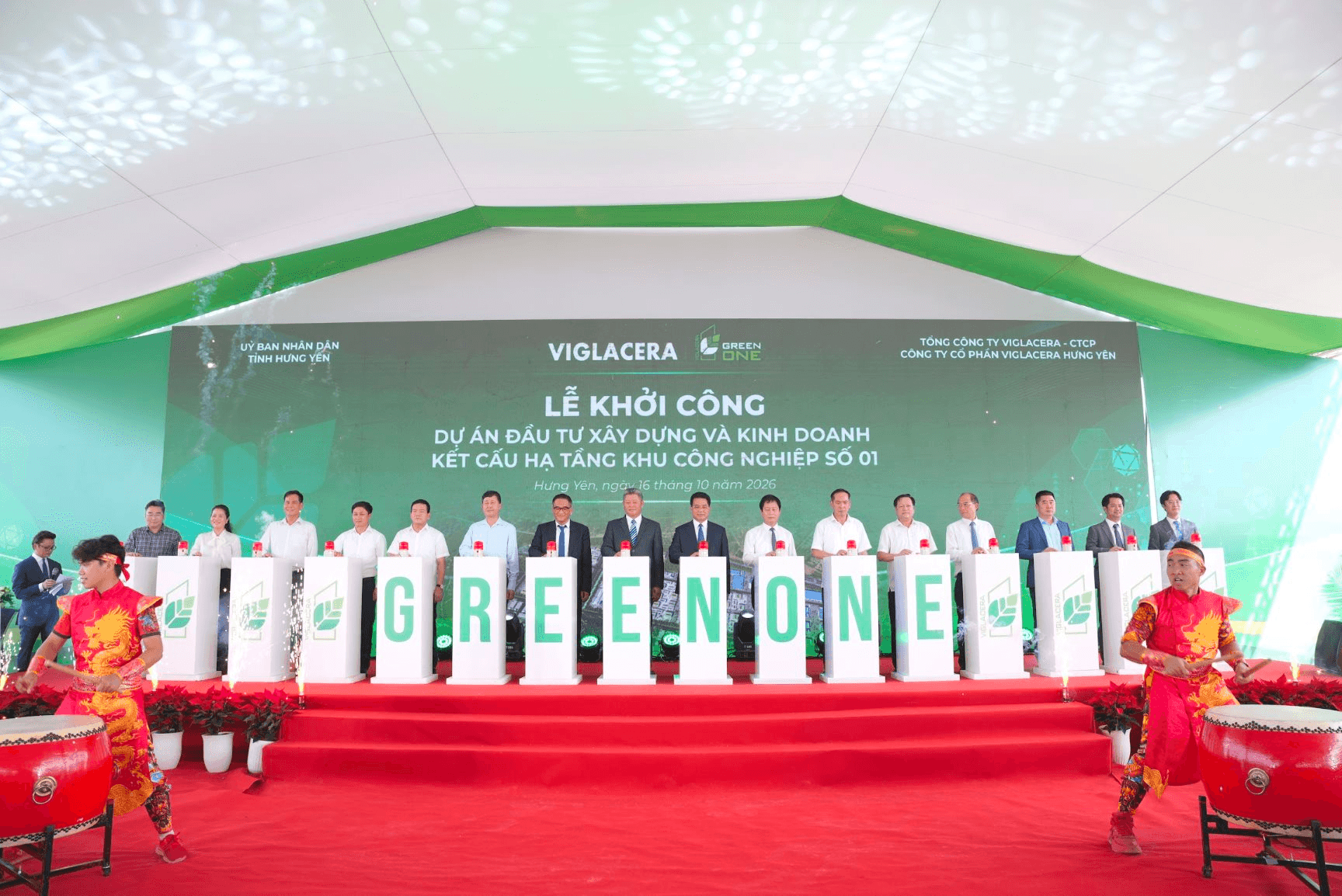 Viglacera khởi công Green One - KCN công nghệ cao đầu tiên tại Hưng Yên