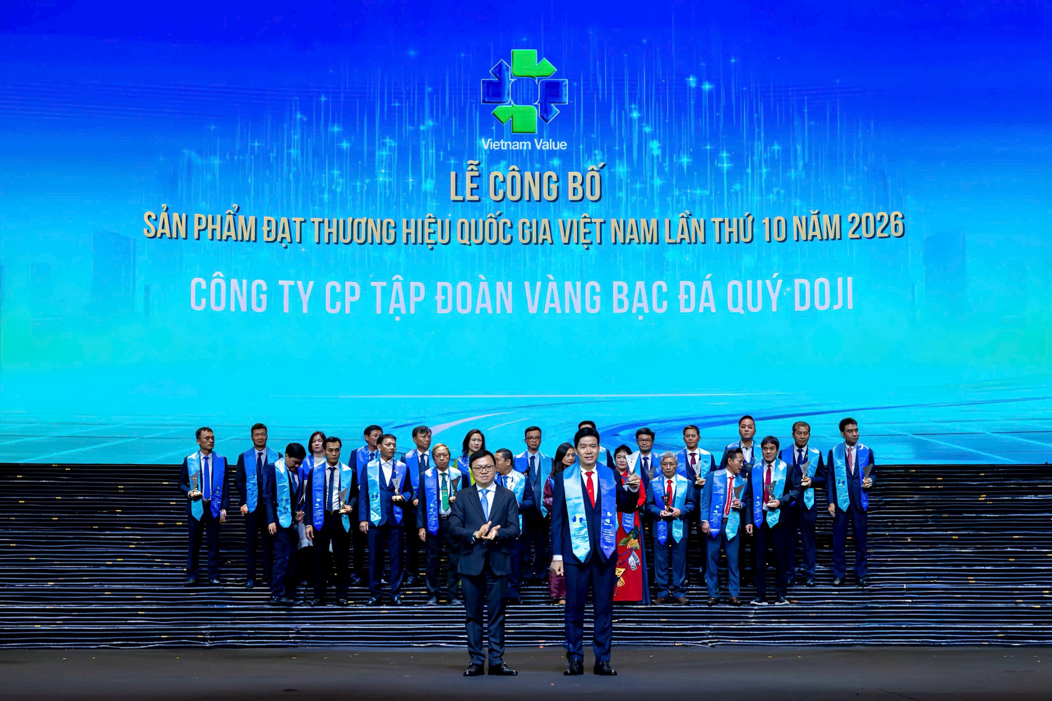 DOJI được vinh danh thương hiệu quốc gia Việt Nam 16 năm liên tiếp