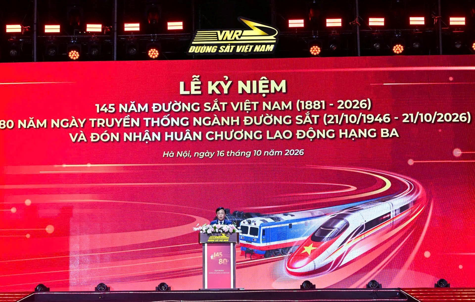 Đường sắt Việt Nam kỷ niệm 145 năm thành lập và đón nhận Huân chương Lao động hạng 3