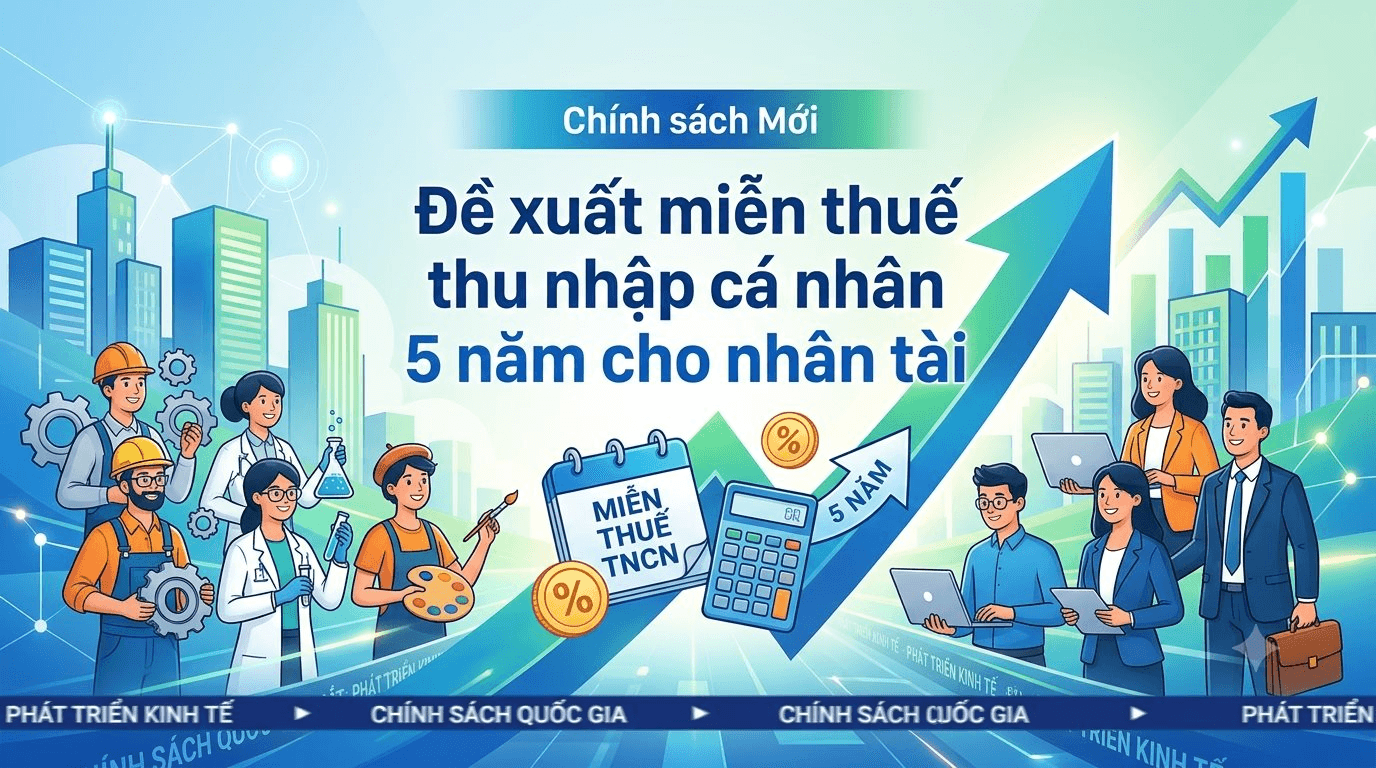 Đề xuất miễn thuế thu nhập cá nhân 5 năm cho nhân tài