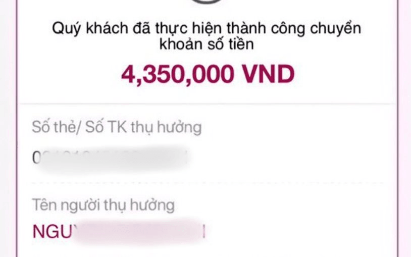 Công an thông báo sẽ điều tra nếu phát hiện tài khoản ngân hàng có các giao dịch nhận và chuyển tiền như sau