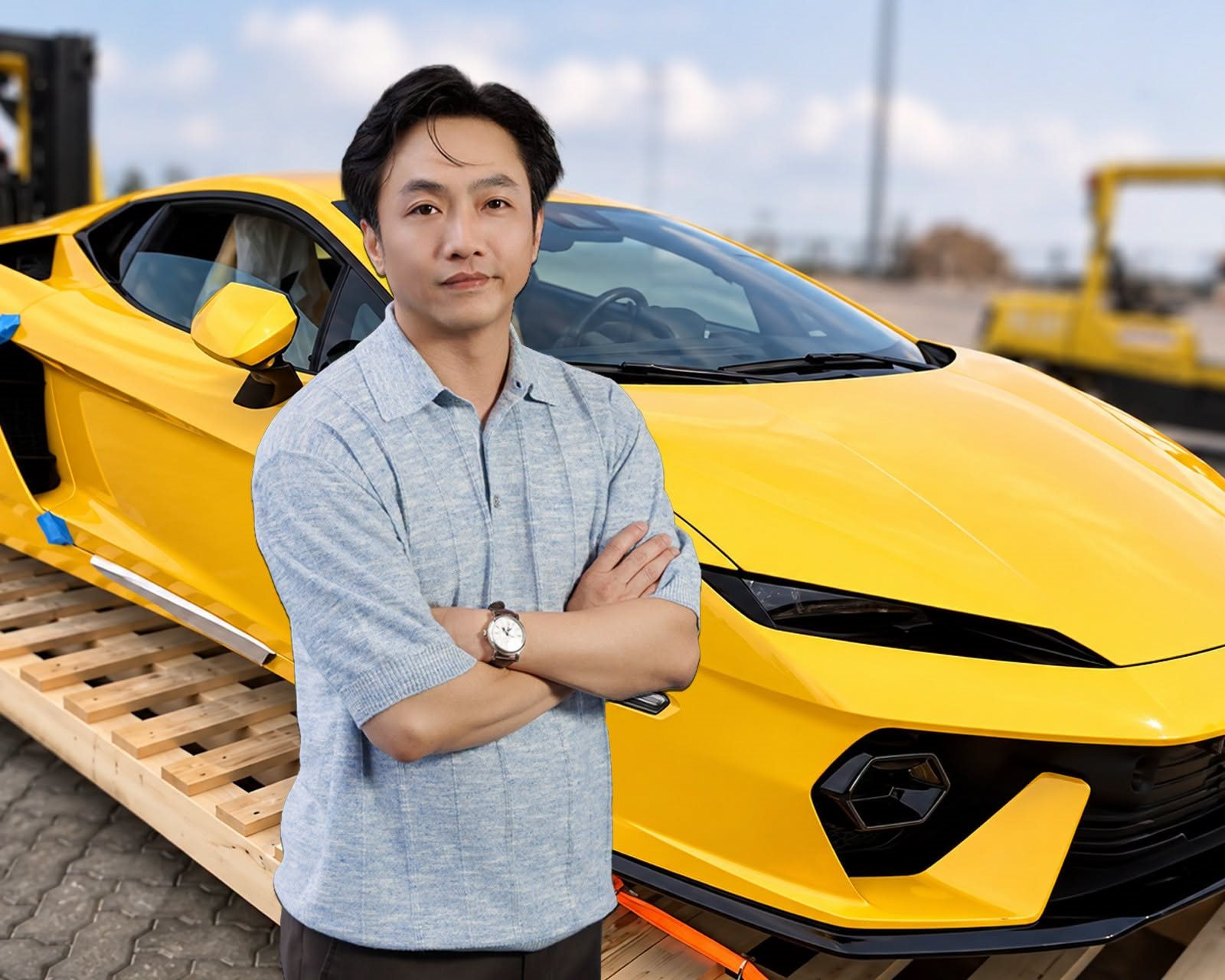 Cường Đô La quyết tặng Lamborghini 30 tỷ, màu vàng rực rỡ cho khách mua nhà