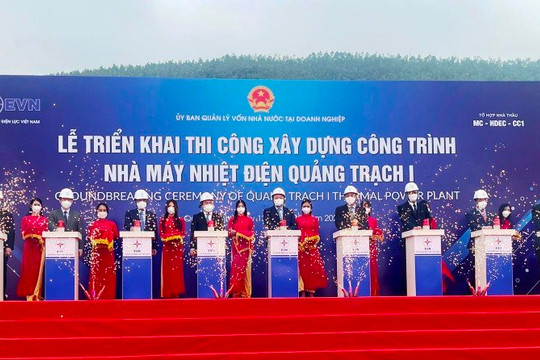 41.130 tỷ đồng xây dựng công trình Nhà máy Nhiệt điện Quảng Trạch I