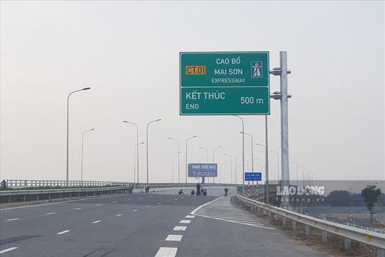 Thông xe tạm thời dự án cao tốc Bắc - Nam phía Đông đoạn Cao Bồ - Mai Sơn