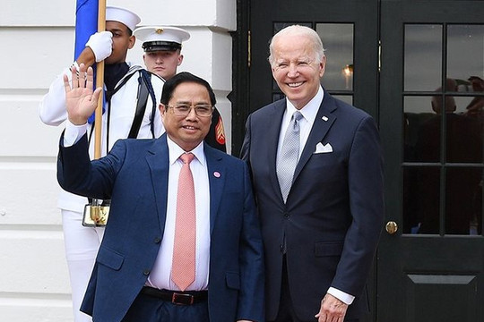 Thủ tướng Phạm Minh Chính gặp gỡ Tổng thống Hoa Kỳ Joe Biden