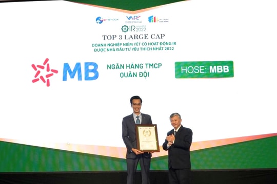 IR Awards 2022: MBB - Top 3 doanh nghiệp được nhà đầu tư yêu thích nhất