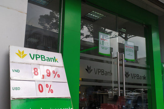 Gửi tiền ở VPBank có thể được lãi tới 8,9%/năm