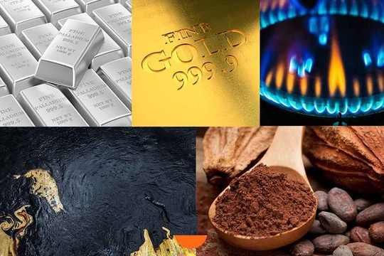 Thị trường ngày 24/11: Giá dầu, cà phê, quặng sắt giảm mạnh, vàng và khí đốt tăng